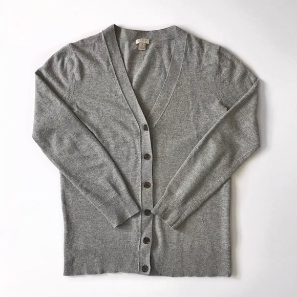 J. Crew Sweaters - 🛍J.Crew gray cardigan button down sweater size S
